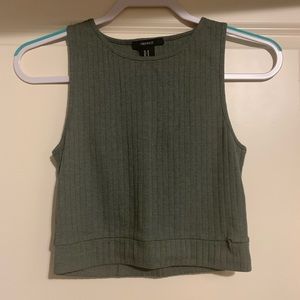 Hunter green crop top